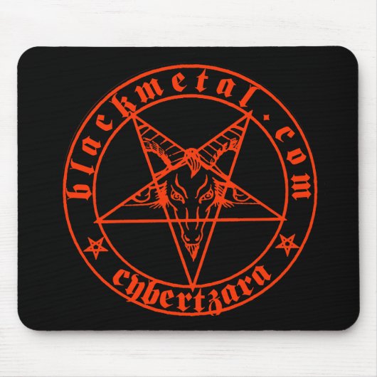 Baphomet Red Mousepad Muismat (Voorkant)