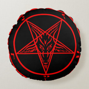 Baphomet Rond Kussen