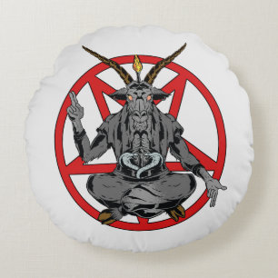 Baphomet Rond Kussen