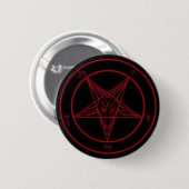 Baphomet Ronde Button 5,7 Cm (Voorkant /achterkant)