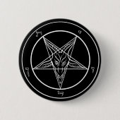 Baphomet Ronde Button 5,7 Cm (Voorkant)