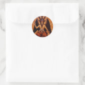 baphomet ronde sticker (Tas)