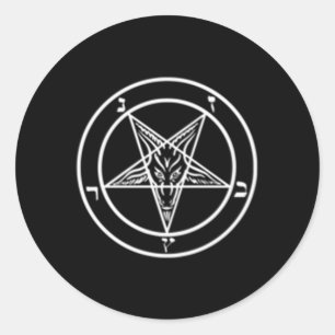 Baphomet Ronde Sticker