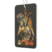 Baphomet Rood en Zwart Luchtverfrisser (Links)