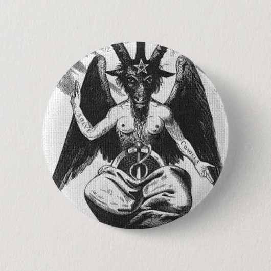 Baphomet Round Button (Voorkant)