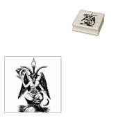 Baphomet Rubberstempel (Gestempeld)