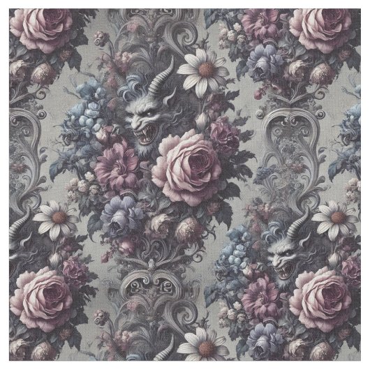 Baphomet’s boeket – Gothic Classic Tegel Stof (Close Up)