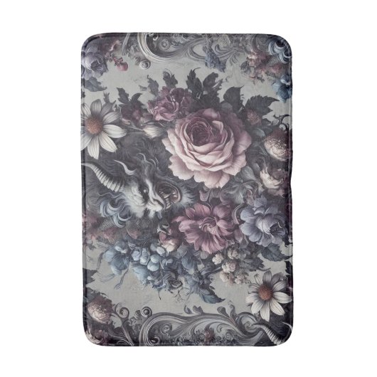 Baphomet’s Boeket – Gotisch Victoriaans Badmat (Voorkant Verticaal)