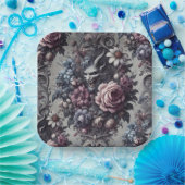 Baphomet’s Bouquet – Gotische Bloemen Papieren Bordje (Feest)