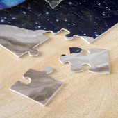 Baphomet Sabbatical Goat Black Night Earth Legpuzzel (Zijkant)