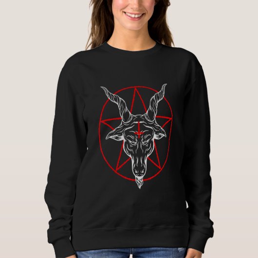 Baphomet Satan Lucifer Belzebuth Trui (Voorkant)
