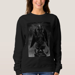 Baphomet Satanic Goat Head 666 Occult Pagan Trui
