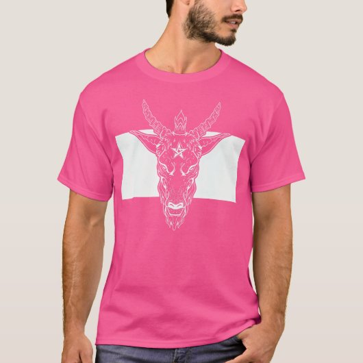 Baphomet Satanic Goat T-shirt (Voorkant)