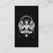 Baphomet Satanic Goat Wings Devil Gothic Visitekaartje (Voorkant)