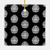 Baphomet Satanic Keramisch Ornament (Achterkant)