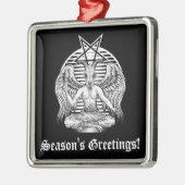 Baphomet Satanic Metalen Ornament (Links)