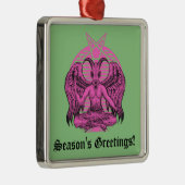Baphomet Satanic Metalen Ornament (Rechts)
