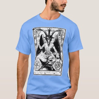 Baphomet Satanic Sigil Occult Goat Devil 666 T-shirt