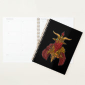 Baphomet Satanisme Steampunk Black Goat Hail Satan Planner (Display)
