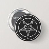 Baphomet Sigil CoS Ronde Button 5,7 Cm (Voorkant /achterkant)