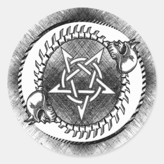 Baphomet sigil-ronde sticker