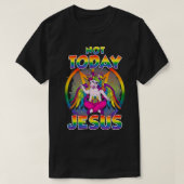 Baphomet Sigil Today Jesus Satanic Unicorn Sat T-shirt (Design voorkant)