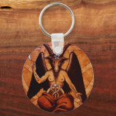 baphomet sleutelhanger (Voorkant)