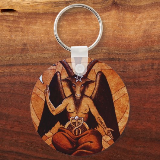 baphomet sleutelhanger (Voorkant)