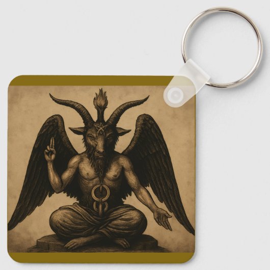 Baphomet Sleutelhanger (Achterkant)