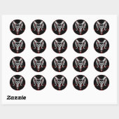 Baphomet-Sticker Ronde Sticker (Vel)