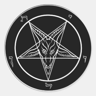 Baphomet-Stickers Ronde Sticker