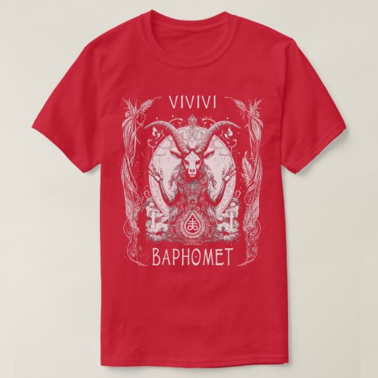 Baphomet Tarot d T-shirt (Design voorkant)