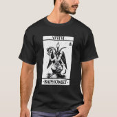 Baphomet Tarot Kaart Satanic Occul T-shirt (Voorkant)