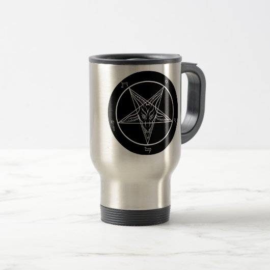 Baphomet Travel Mug Reisbeker (Voorkant rechts)