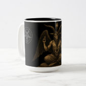 Baphomet Tweekleurige Koffiemok (Voorkant links)