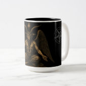 Baphomet Tweekleurige Koffiemok (Voorkant rechts)