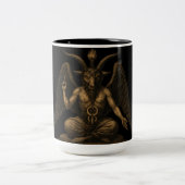 Baphomet Tweekleurige Koffiemok (Center)