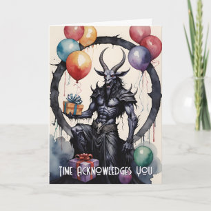 Baphomet Verjaardagsballonnen & Geschenken Gotisch Kaart