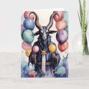 Baphomet Verjaardagsballonnen & Geschenken Gotisch Kaart