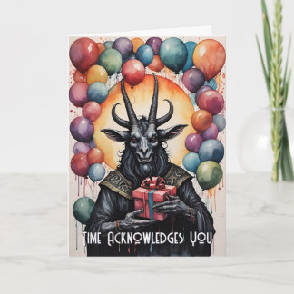 Baphomet Verjaardagsballonnen & Geschenken Gotisch Kaart