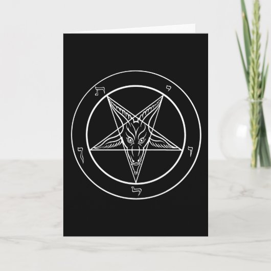 Baphomet-Wenskaart (leeg/) Kaart (Voorkant)