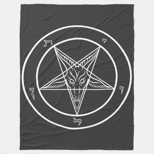 Baphomet Zegel CoS Fleece Deken (Voorkant)