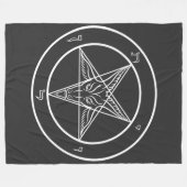 Baphomet Zegel CoS Fleece Deken (Voorkant (Horizontaal))