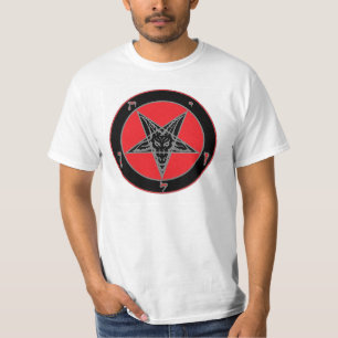 Baphomet (zwart, rood en grijs) t-shirt