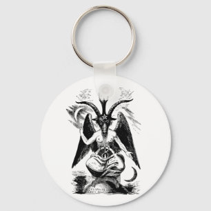 Baphomet, zwart sleutelhanger
