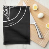 Baphomethanddoek voor gym, Golf of keuken Theedoek (Quarter Fold)