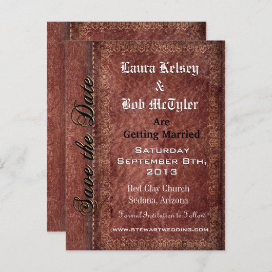 Baphrome Save the Date Briefkaarten (Voorkant / Achterkant)