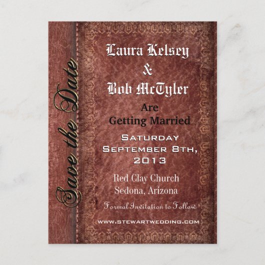 Baphrome Save the Date Briefkaarten (Voorkant)