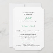 Baptême Colomba Kaart (Achterkant)