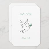 Baptême Colomba Kaart (Voorkant / Achterkant)